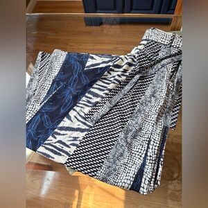Patterned Black and Blue palazzo